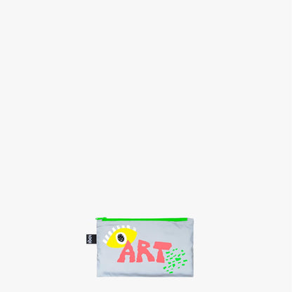 Classic Art Reflective Zip Pockets, Reflective, Cosmetic case