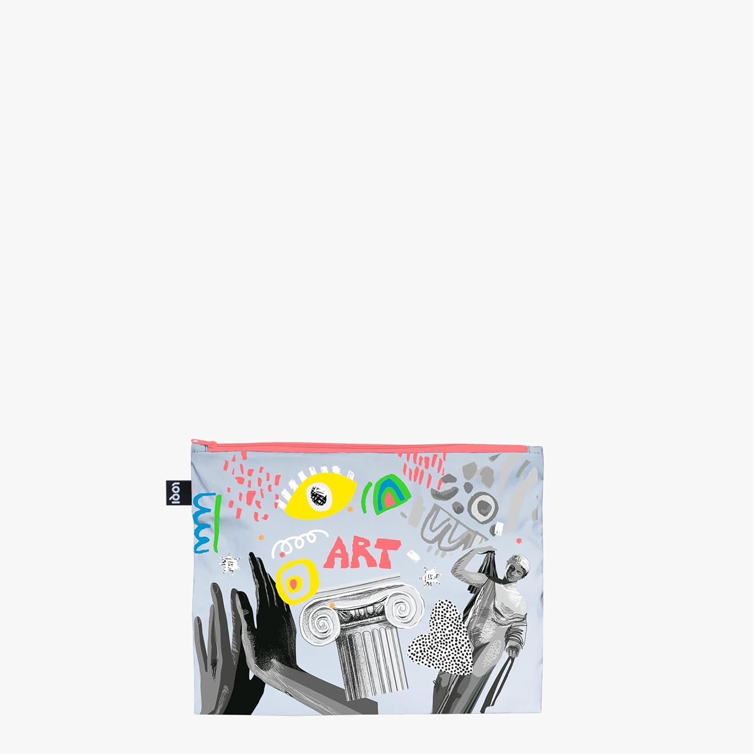Classic Art Reflective Zip Pockets, Reflective, Cosmetic case