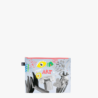Classic Art Reflective Zip Pockets, Reflective, Cosmetic case
