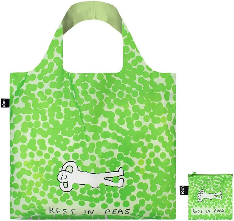 LOQI(ローキー) CONSTANT BAGEL THERAPY Rest in Peas, Multicolor, Leisure, Multicolored, Leisure