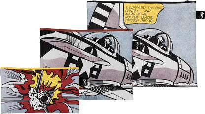 Loqi Roy Lichtenstein Whaam! Zip Pocket