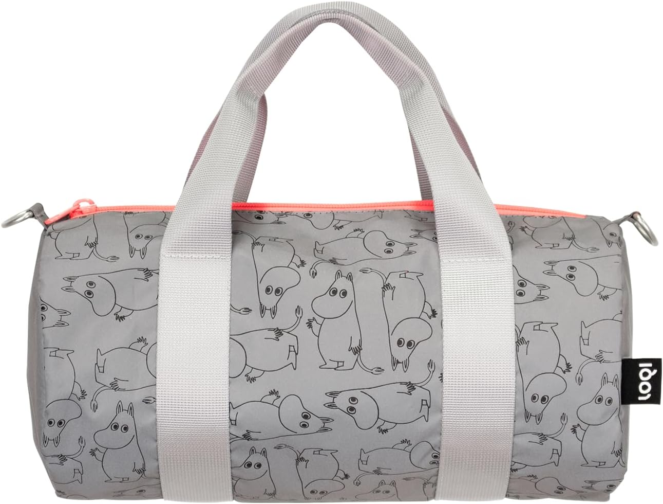 Moomin Pattern Reflective Medium Weekender, silver, Shopping Totes