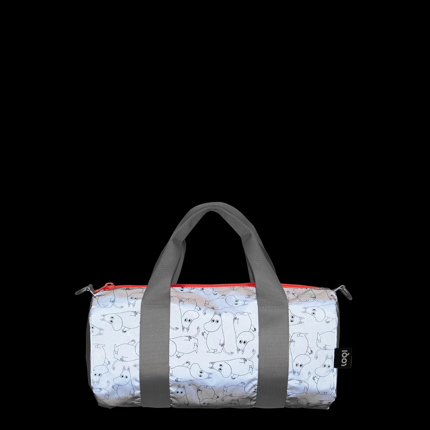 Moomin Pattern Reflective Medium Weekender, silver, Shopping Totes