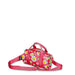 LOQI Smiley Flowers Raspberry Recycled Small Weekender, raspberry