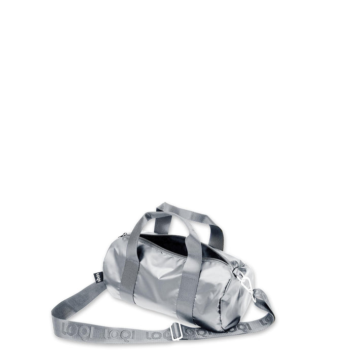 Loqi Metallic Silver Small Weekender