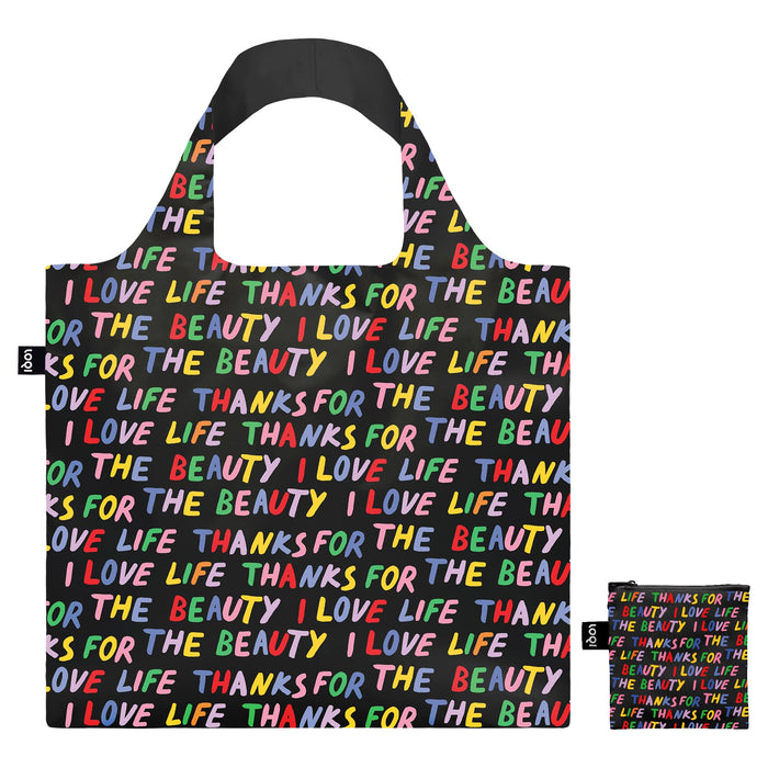 Love Life Black Bag, black, Large