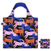 LOQI Glitter Power Cats Recycled Bag, Multi-Colour, L, Multicolor, L, Occidental, Multicolored, L, Western