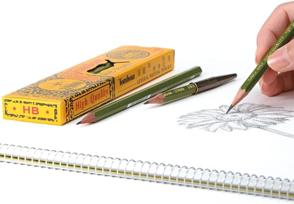 Tombow | Estuche de 12 Lapices de Grafito Estilo Tradicional 8900 | Dureza HB | Para Dibujo, Bocetos, Esbozos y Escritura