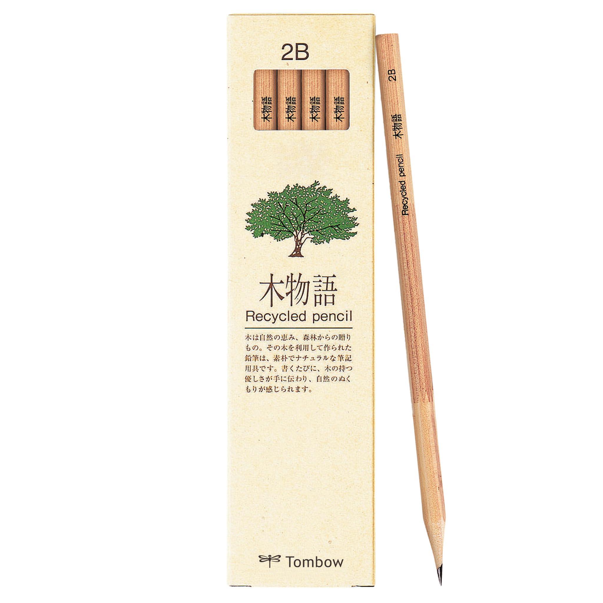 Tombow LA-KEA-2B alta qualità, riciclata durezza matita 2B, 12-Set