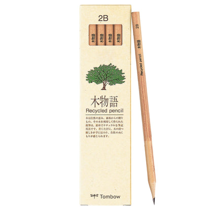 Tombow LA-KEA-2B alta qualità, riciclata durezza matita 2B, 12-Set