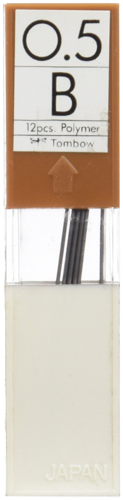 Tombow Refills for Mechanical Pencils (Pack of 12 B Blanc/Marron