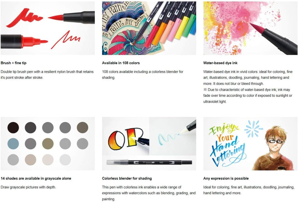 Tombow ABT N00 Dual Blender Brush Pen