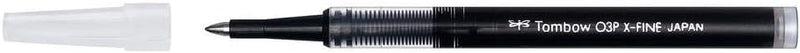 TOMBOW Refill for Rollerball Pens Fine Tip 0.5 mm Line 0.3 mm Black