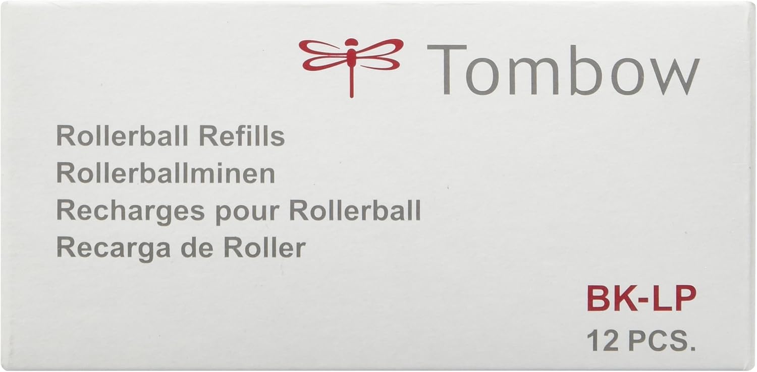 Tombow 0.7mm Rollerball Refill, pack of 12- Blue