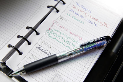 Tombow Reporter Ballpoint Pen Translucent Barrel - Multicoloured