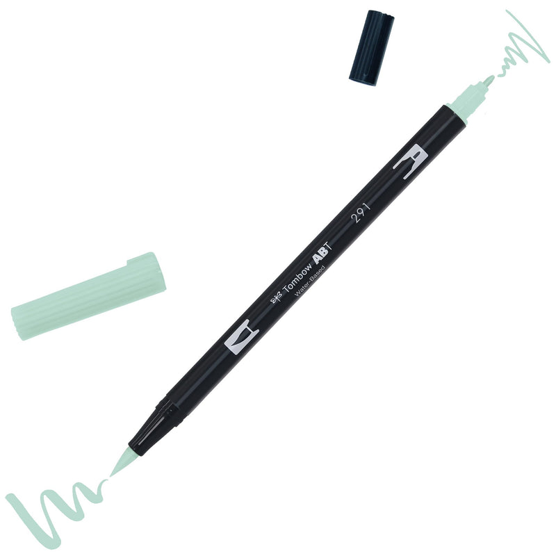 Tombow ABT Dual Brush Pen, ABT-291, pen with two tips, perfect for hand lettering and bullet journaling, water colourable, alice blue
