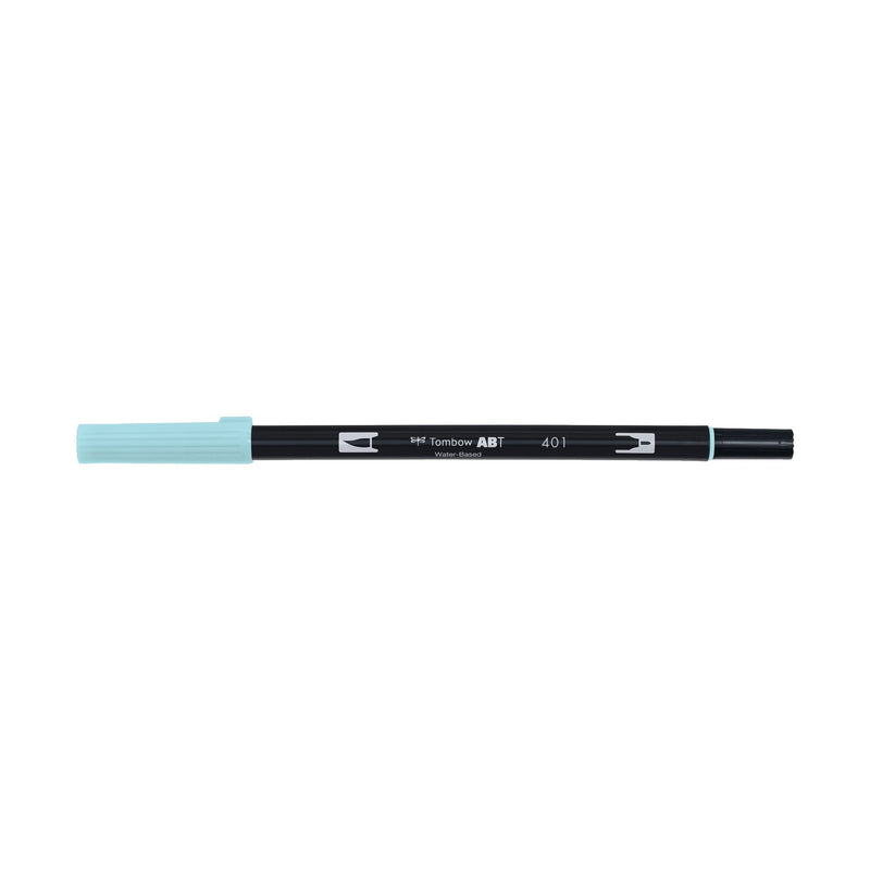 Tombow ABT Dual Brush Pen, ABT-401, pen with two tips, perfect for hand lettering and bullet journaling, water colourable, aqua