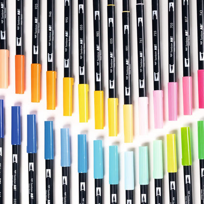 Tombow ABT Dual Brush Pen, ABT-192, dual-tip pen, perfect for hand lettering and bullet journaling, water-soluble, bright blue