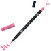 Tombow ABT Dual Brush Pen, ABT-803, pen with two tips, perfect for hand lettering and bullet journaling, water colourable, pink punch