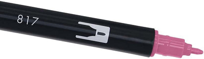 Tombow DUAL BRUSH-817 Marker Pen Double Tip Brush - Mauve Colour