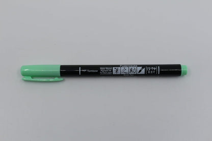 Tombow Brush Pen Fudenosuke pastel for black paper, light green