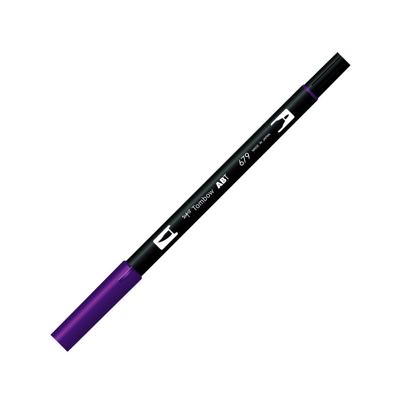 Tombow ABT 679 Dual Brush Pen - Dark Plum