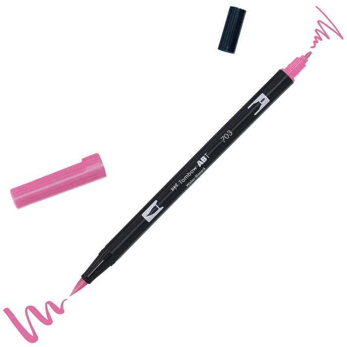 Tombow ABT 703 Dual Brush Pen - Pink Rose