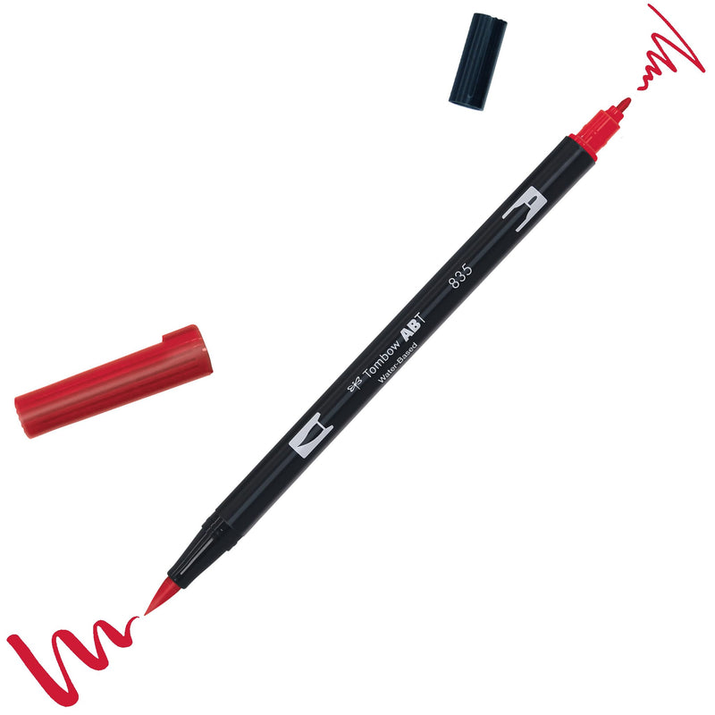 Tombow ABT 835 Dual Brush Pen - Red (835- Persimmon)