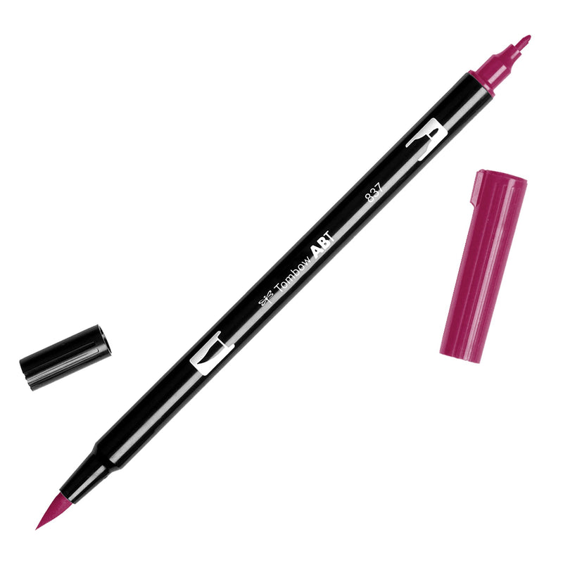 Tombow ABT 837 Dual Brush Pen - Wine Red