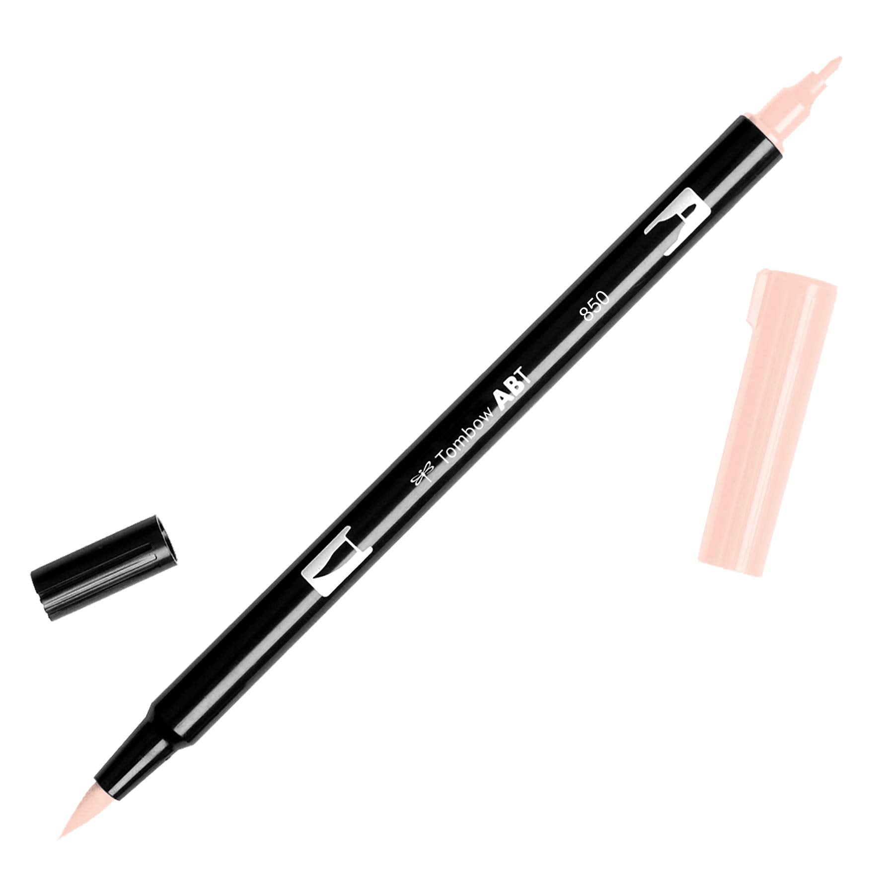 Tombow ABT Dual Brush Pen, ABT-850, pen with two tips, perfect for hand lettering and bullet journaling, water colourable, light apricot