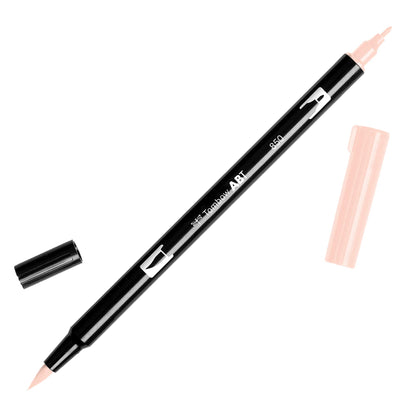 Tombow ABT Dual Brush Pen, ABT-850, pen with two tips, perfect for hand lettering and bullet journaling, water colourable, light apricot