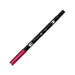 Tombow ABT Dual Brush Pen, ABT-856, pen with two tips, perfect for hand lettering and bullet journaling, water colourable, poppy red