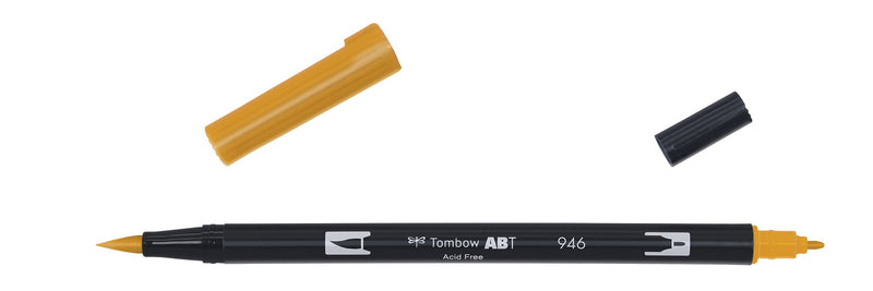 Tombow ABT 946 Dual Brush Pen - Gold Ochre