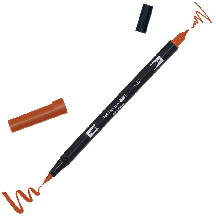 Tombow ABT 947 Dual Brush Pen - Burnt Sienna