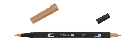 Tombow ABT 977 Dual Brush Pen - Saddle Brown