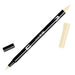 Tombow ABT Dual Brush Pen, ABT-990, pen with two tips, perfect for hand lettering and bullet journaling, water colourable, light sand