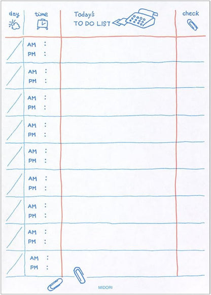 Midori 11486006 to Do Memo Pad