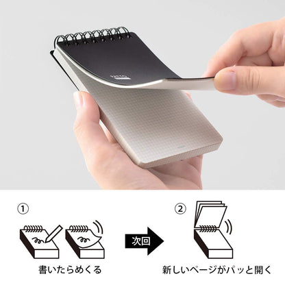 Midori 11555006 Ring Memo Pad Black