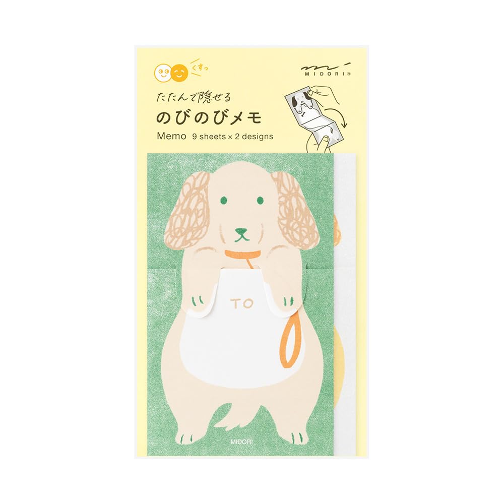 Midori 11823006 Notepad Notepad with Canine Pattern