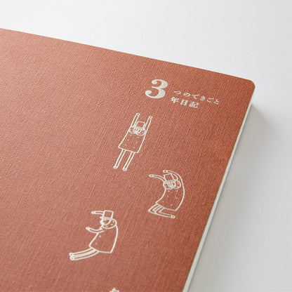 DESIGNPHIL Midori 12155006 Diary, 3 Year Consecutive Use, Ojisan, 30th Anniversary