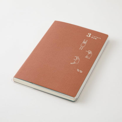 DESIGNPHIL Midori 12155006 Diary, 3 Year Consecutive Use, Ojisan, 30th Anniversary