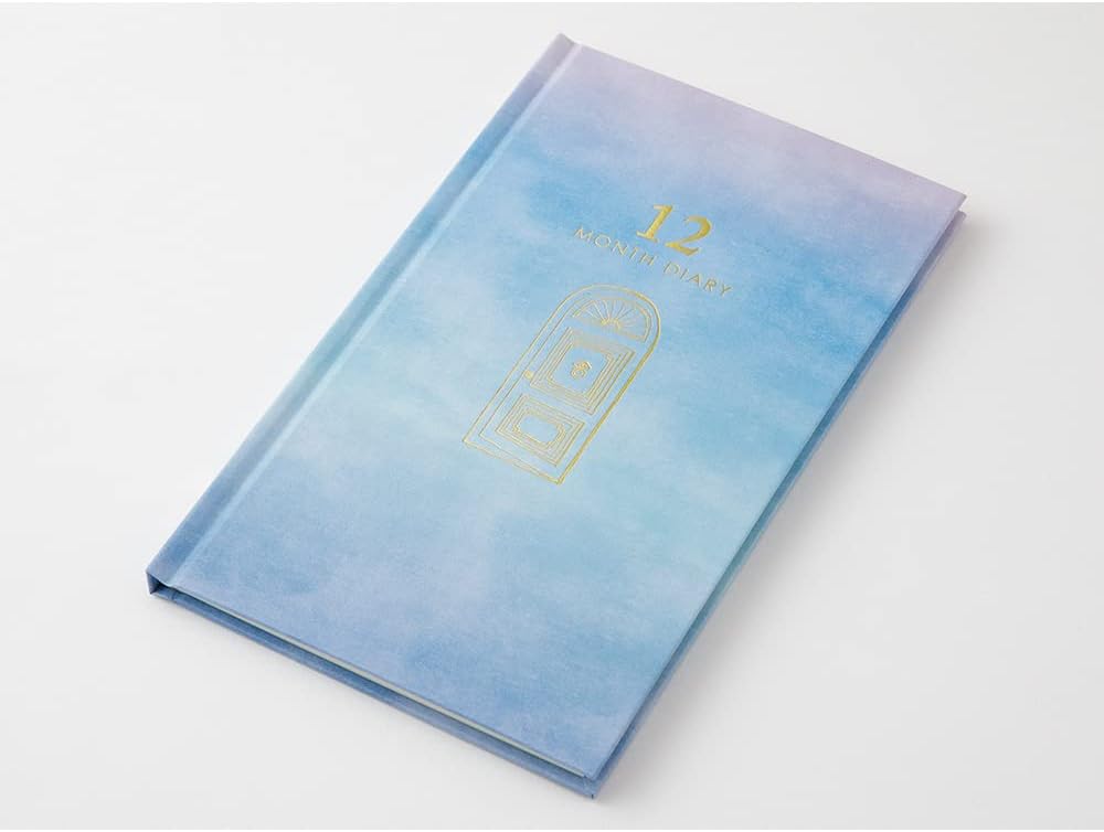 DESIGNPHIL Midori 12900006 Diary, 12 Month Consecutive Door, Blue