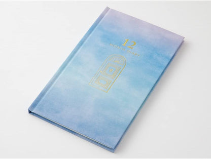 DESIGNPHIL Midori 12900006 Diary, 12 Month Consecutive Door, Blue