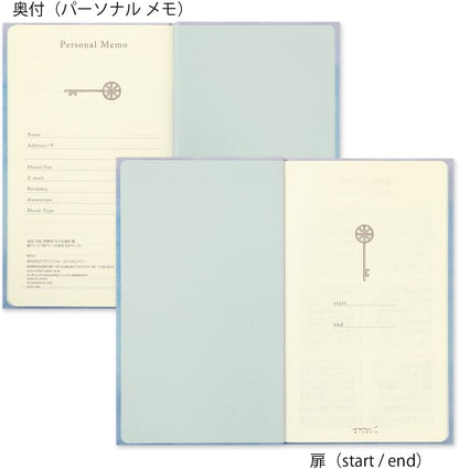 DESIGNPHIL Midori 12900006 Diary, 12 Month Consecutive Door, Blue