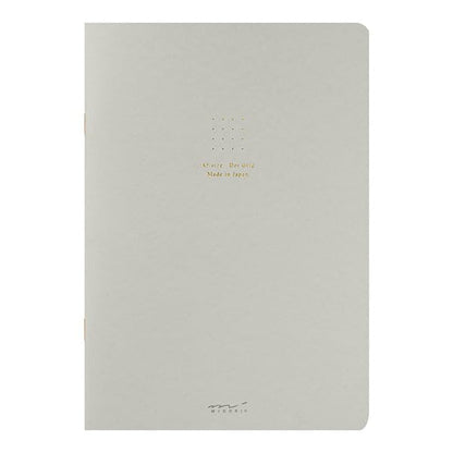 Midori Notebook, Color, A5, Graph Ruled, Gray, H8.3 x W 5.8 x D 0.1 inches (210 x 148 x 3 mm