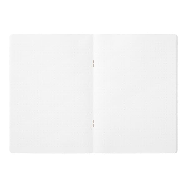 Midori MDR15272006 Notebook, Color, A5, Square Ruled, White, H8.3 x W 5.8 x D 0.1 inches (210 x 148 x 3 mm