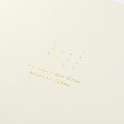 Midori MDR15272006 Notebook, Color, A5, Square Ruled, White, H8.3 x W 5.8 x D 0.1 inches (210 x 148 x 3 mm