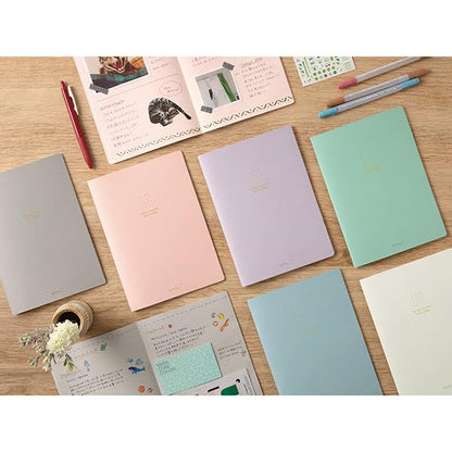 Midori 15274006 Notebook, Color, A5, Graph Ruled, Green, H8.3 x W 5.8 x D 0.1 inches (210 x 148 x 3 mm