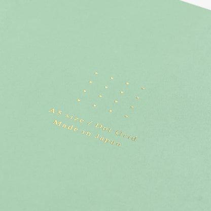 Midori 15274006 Notebook, Color, A5, Graph Ruled, Green, H8.3 x W 5.8 x D 0.1 inches (210 x 148 x 3 mm