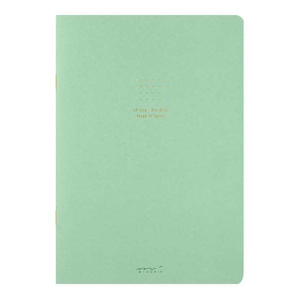 Midori 15274006 Notebook, Color, A5, Graph Ruled, Green, H8.3 x W 5.8 x D 0.1 inches (210 x 148 x 3 mm